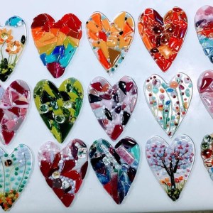 Kit: Hanging Hearts 9cm x 12 cm (pre-order) £14 each
