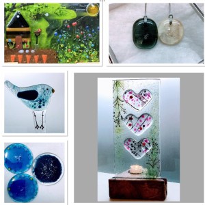 A selection of bespoke glass memorials