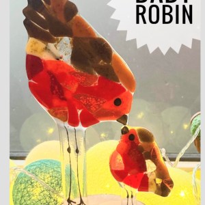 Kit: Mummy & Baby Robin in stump  £39 (pre-order)