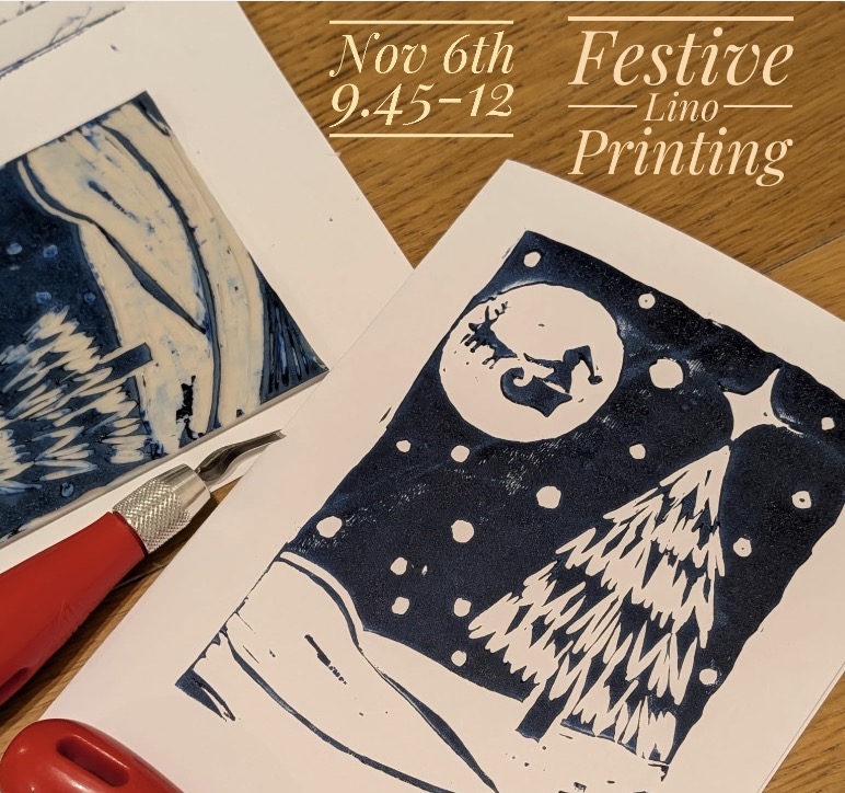 06/11/26 9.45-12 Bingham Festive or Freestyle Lino Printing