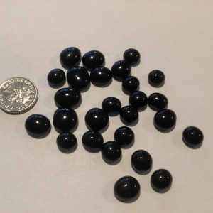 Coe 90 - cabochon - black opal x 25 - under 10mm